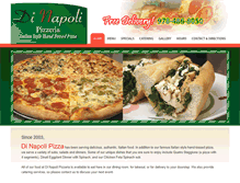 Tablet Screenshot of dinapolipizzeria.com